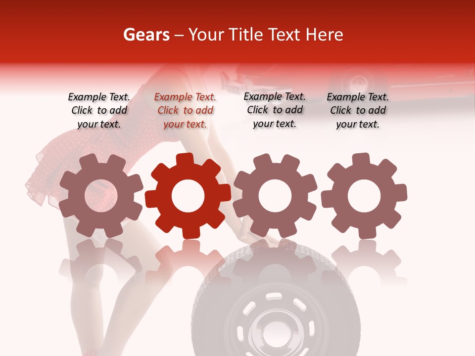 Posing Long Slim PowerPoint Template