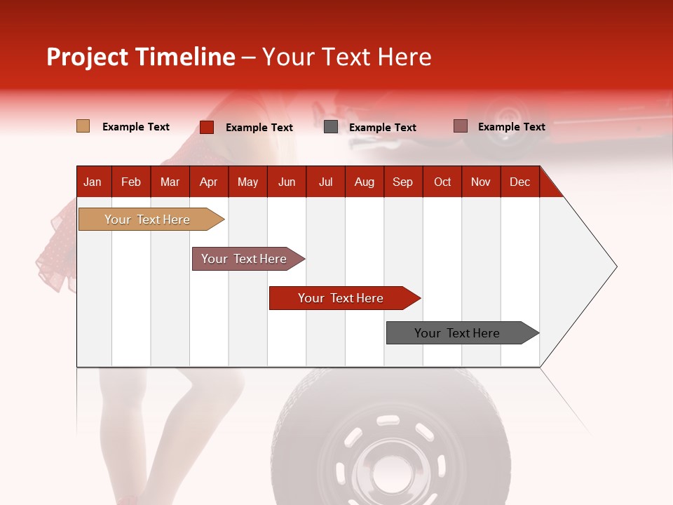 Posing Long Slim PowerPoint Template