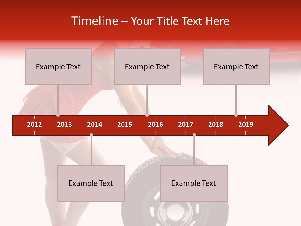 Posing Long Slim PowerPoint Template