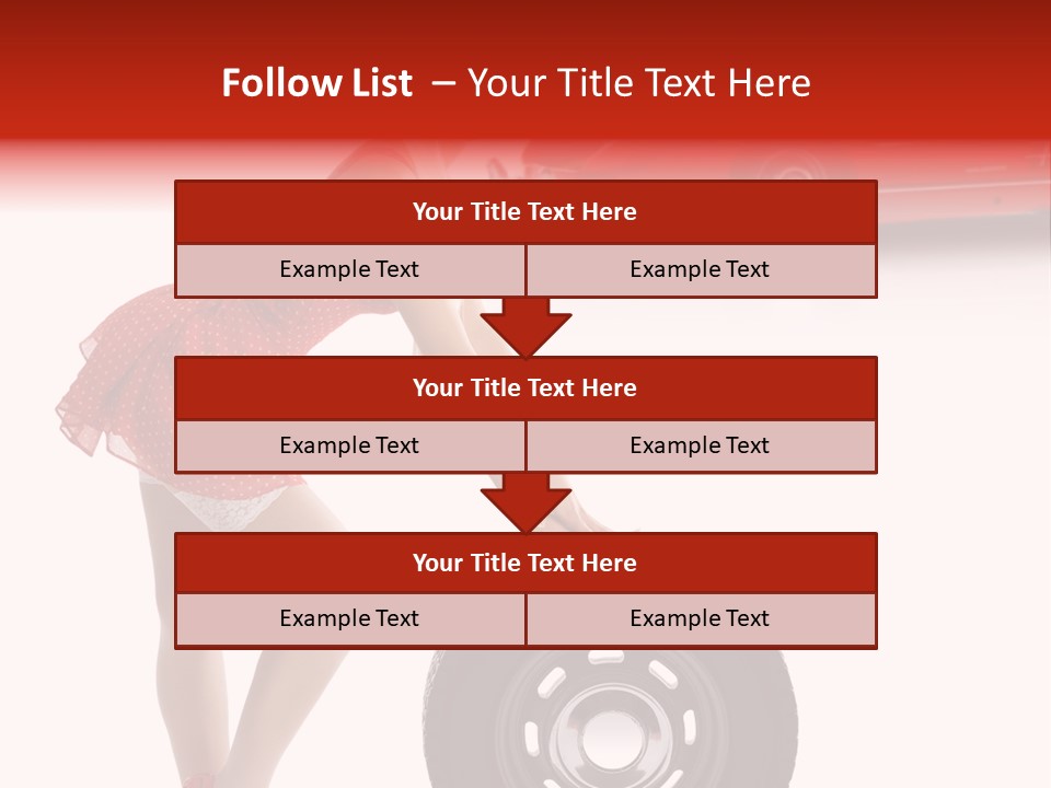 Posing Long Slim PowerPoint Template