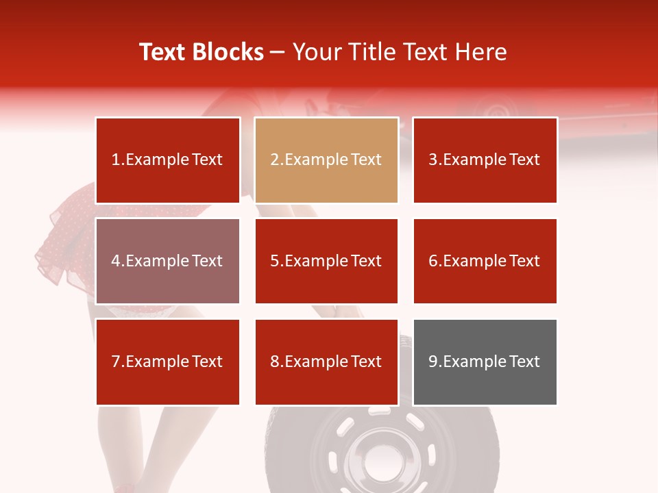 Posing Long Slim PowerPoint Template