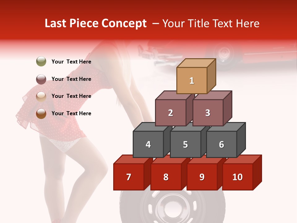 Posing Long Slim PowerPoint Template