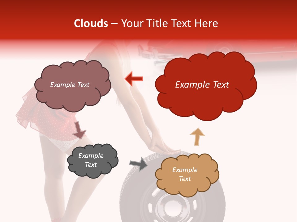 Posing Long Slim PowerPoint Template