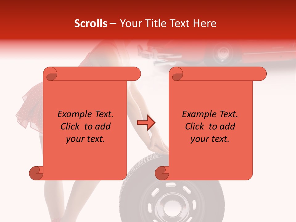 Posing Long Slim PowerPoint Template