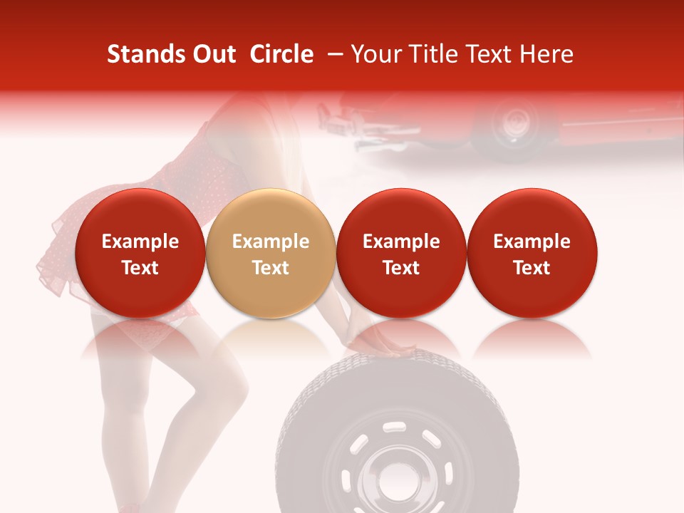 Posing Long Slim PowerPoint Template