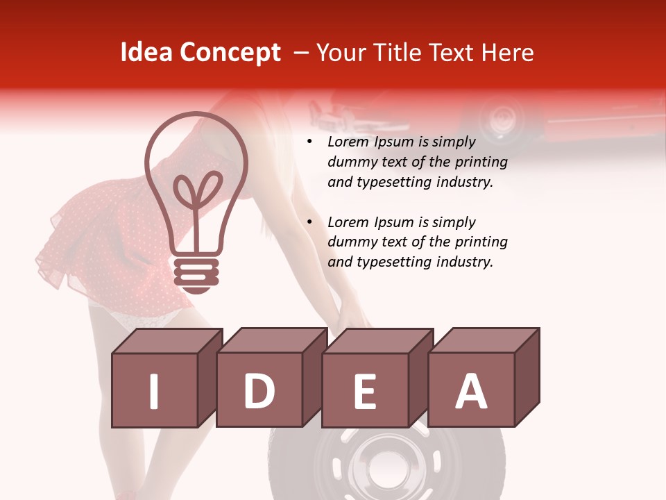 Posing Long Slim PowerPoint Template