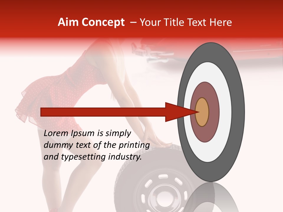 Posing Long Slim PowerPoint Template