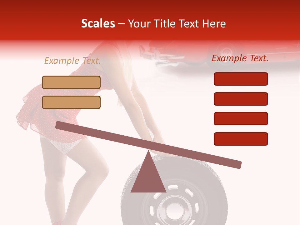 Posing Long Slim PowerPoint Template