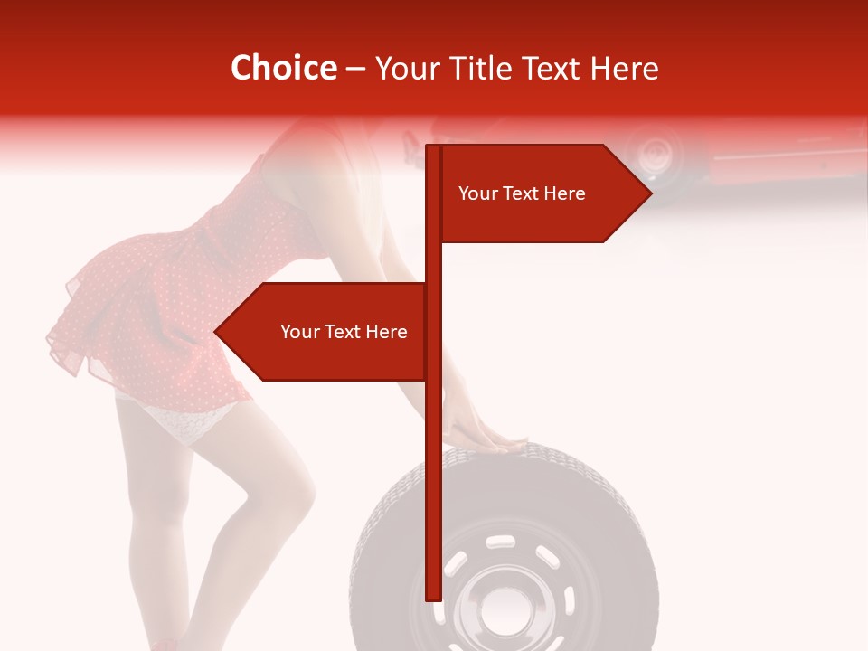 Posing Long Slim PowerPoint Template