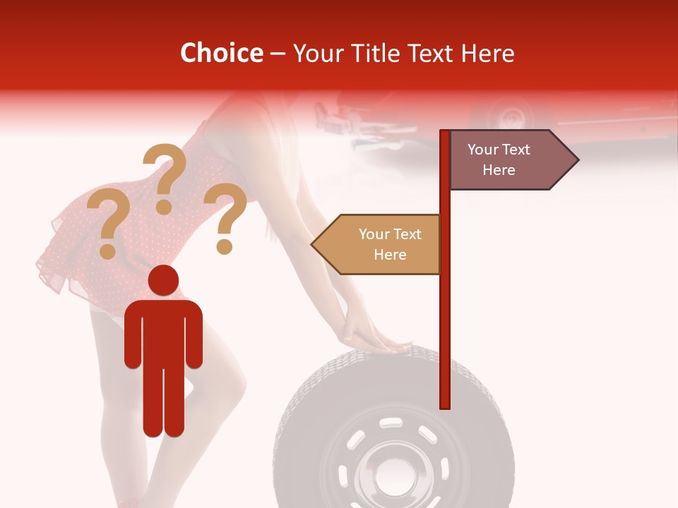 Posing Long Slim PowerPoint Template