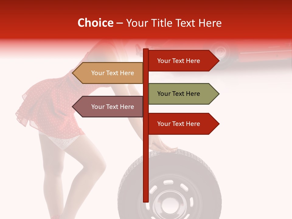 Posing Long Slim PowerPoint Template
