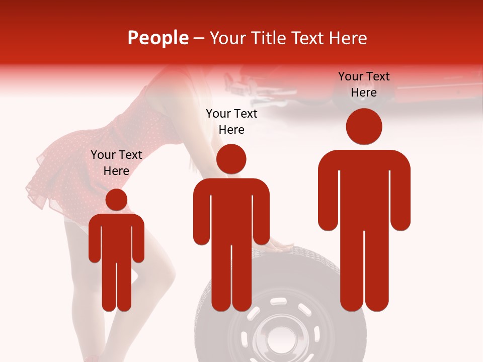 Posing Long Slim PowerPoint Template