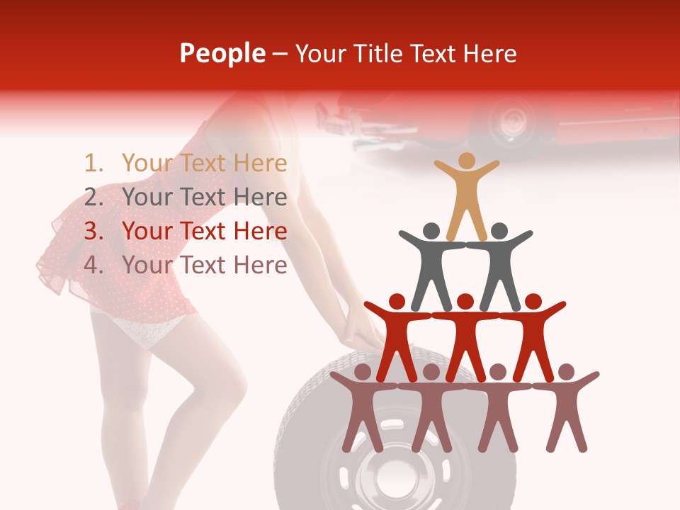 Posing Long Slim PowerPoint Template
