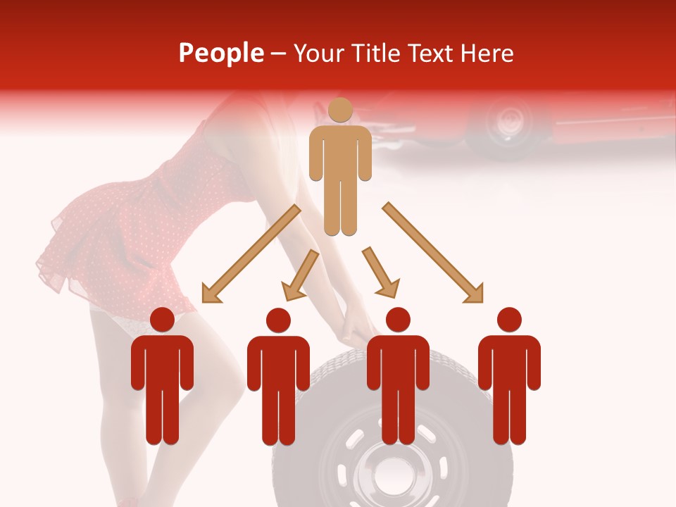 Posing Long Slim PowerPoint Template