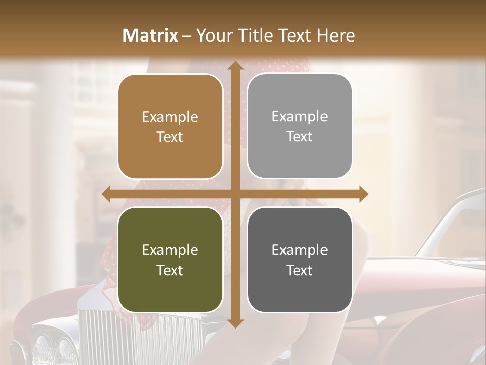 Color Underwear Pinup PowerPoint Template