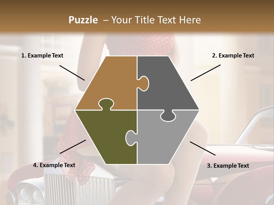 Color Underwear Pinup PowerPoint Template