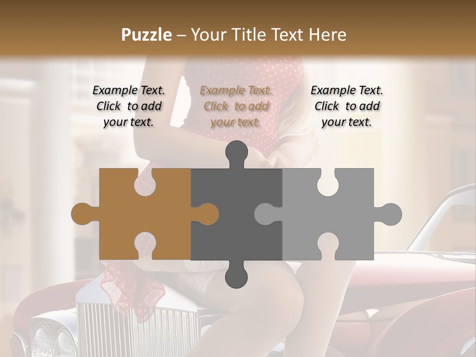 Color Underwear Pinup PowerPoint Template