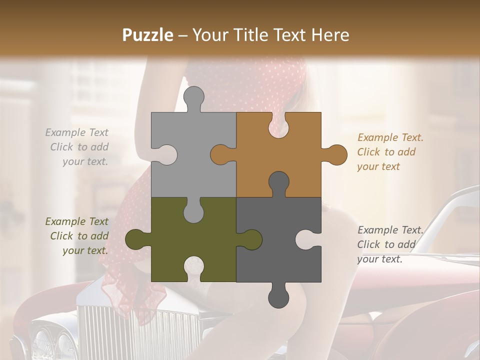 Color Underwear Pinup PowerPoint Template