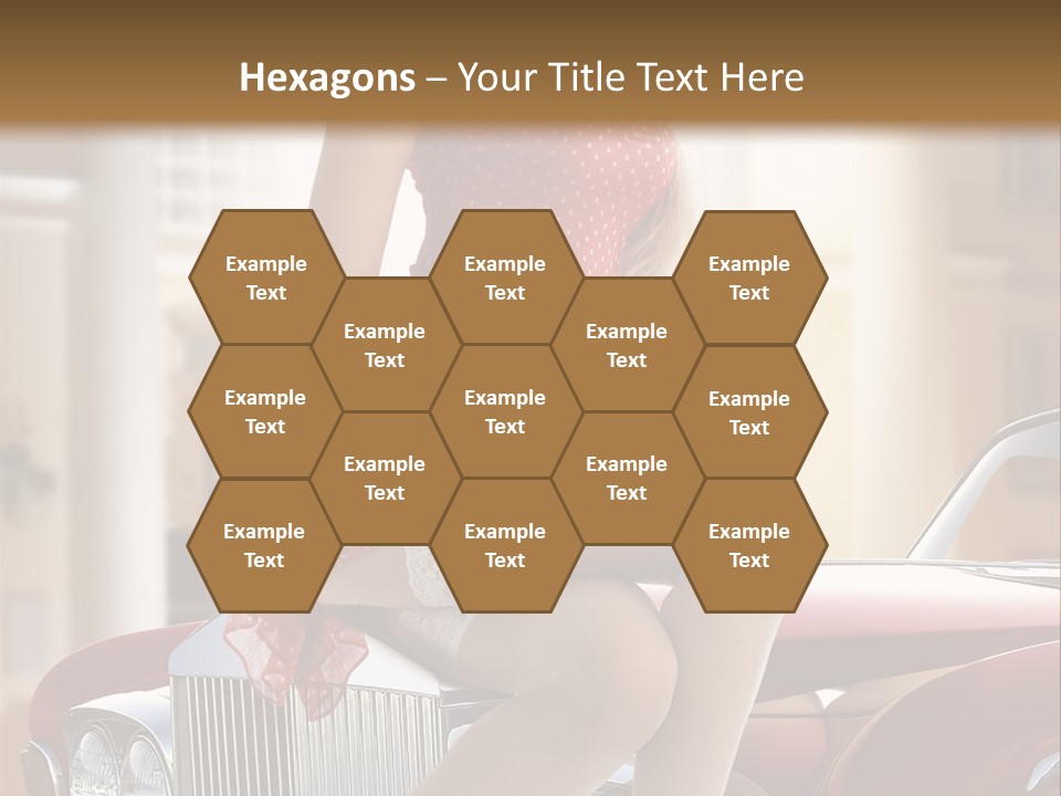 Color Underwear Pinup PowerPoint Template