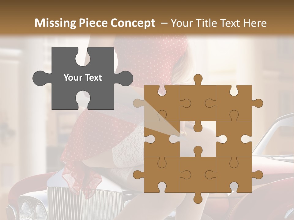 Color Underwear Pinup PowerPoint Template