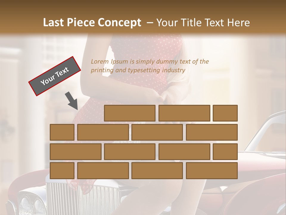 Color Underwear Pinup PowerPoint Template