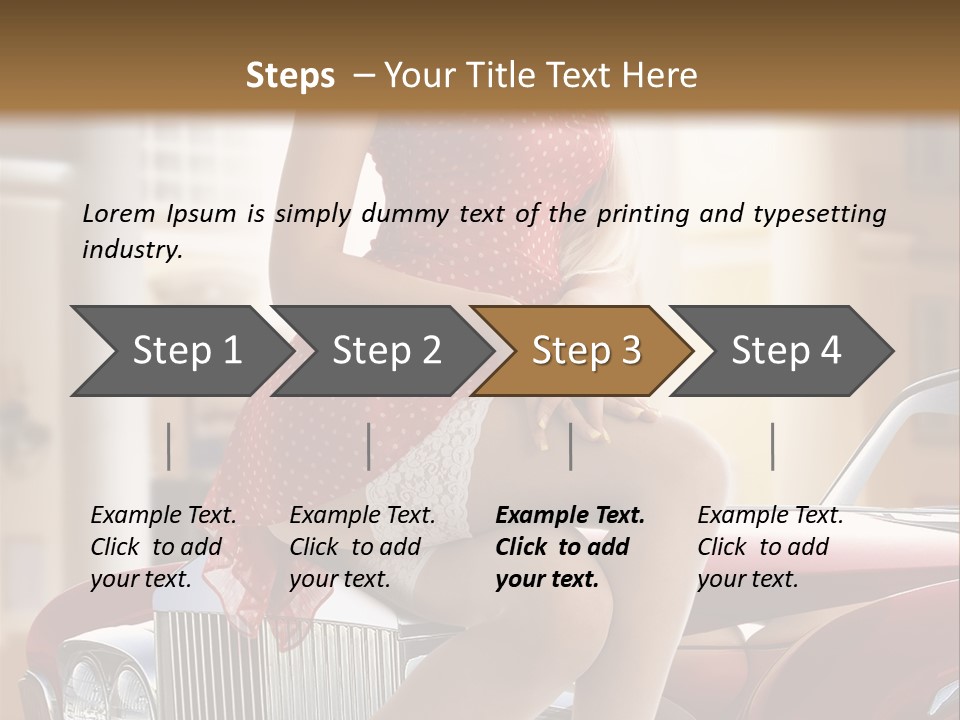 Color Underwear Pinup PowerPoint Template