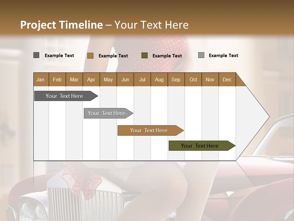 Color Underwear Pinup PowerPoint Template