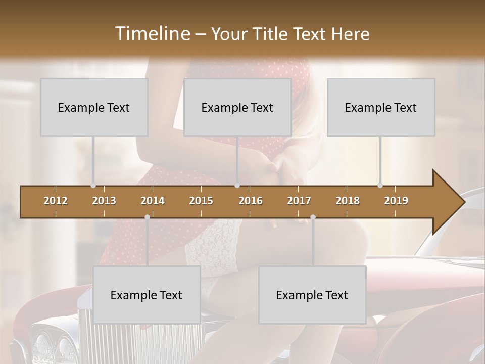 Color Underwear Pinup PowerPoint Template