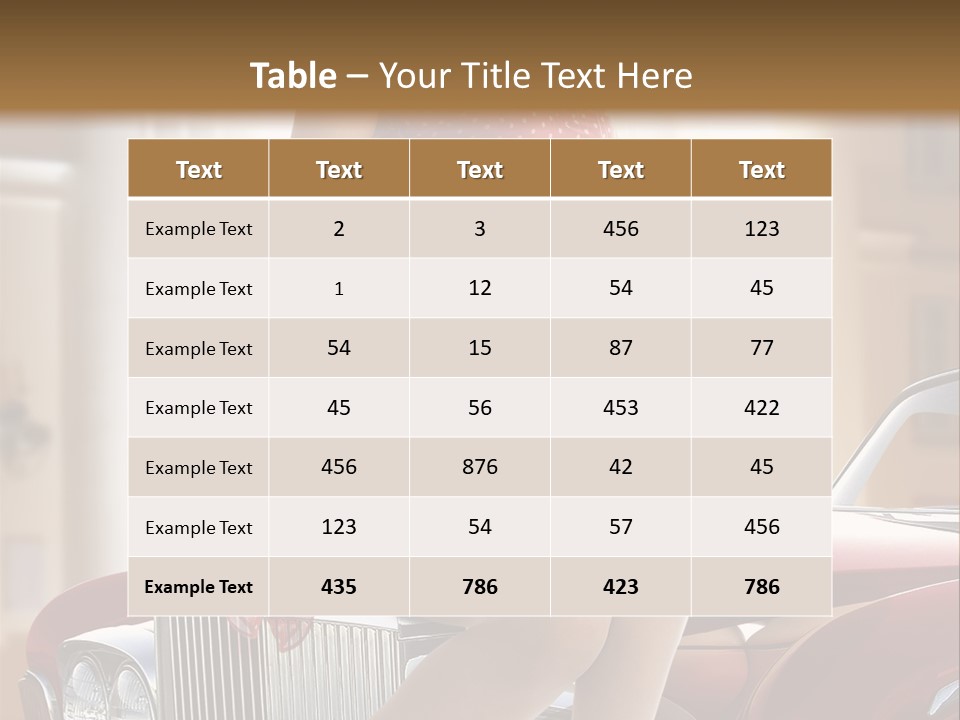 Color Underwear Pinup PowerPoint Template
