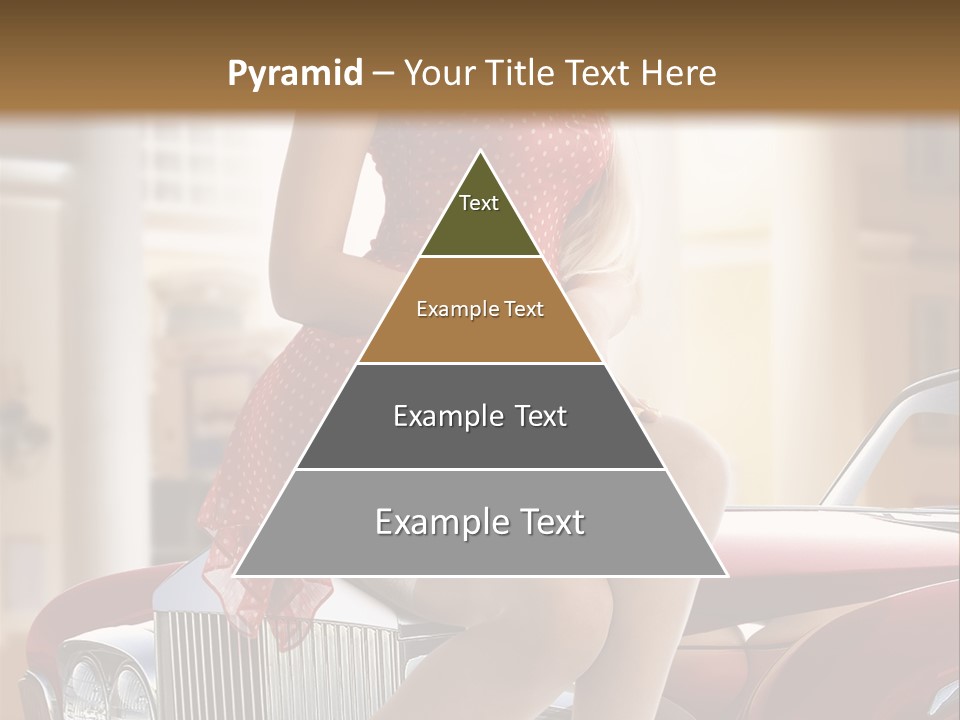 Color Underwear Pinup PowerPoint Template