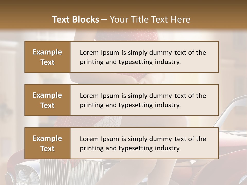 Color Underwear Pinup PowerPoint Template