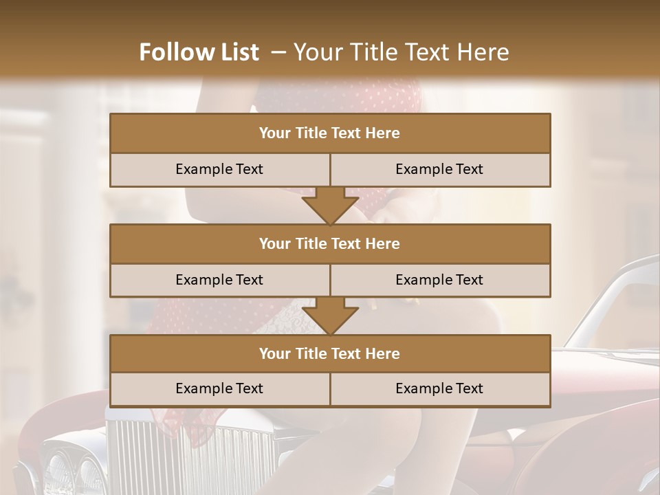 Color Underwear Pinup PowerPoint Template