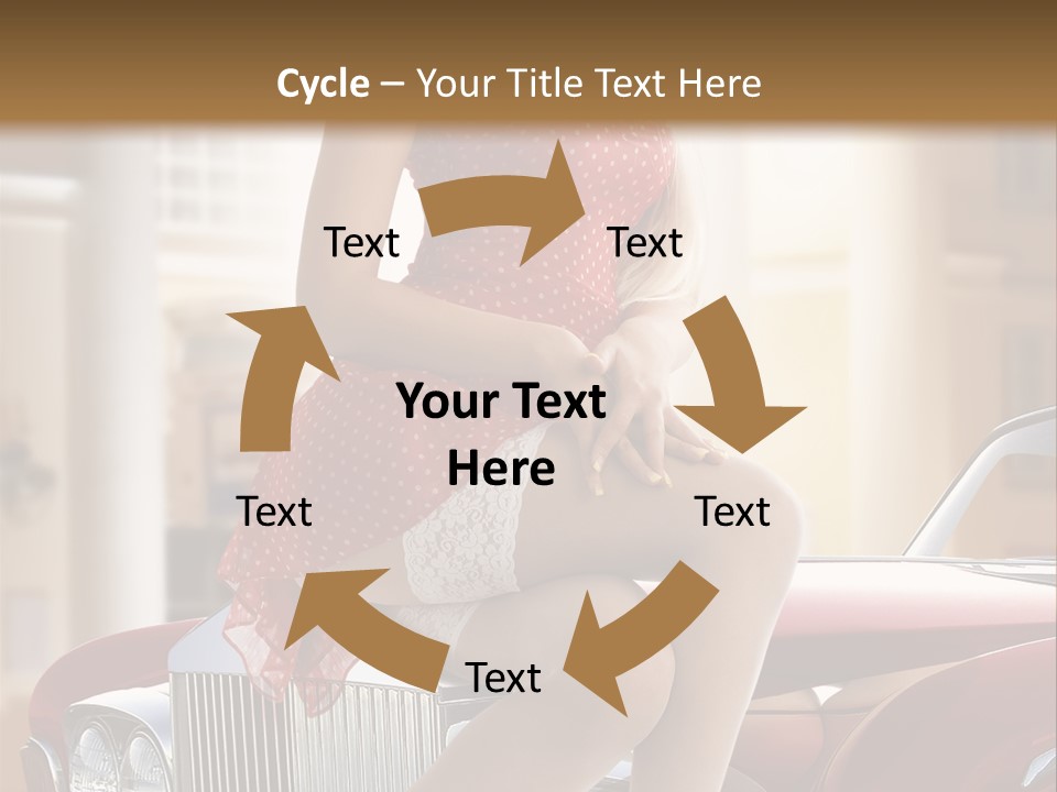 Color Underwear Pinup PowerPoint Template