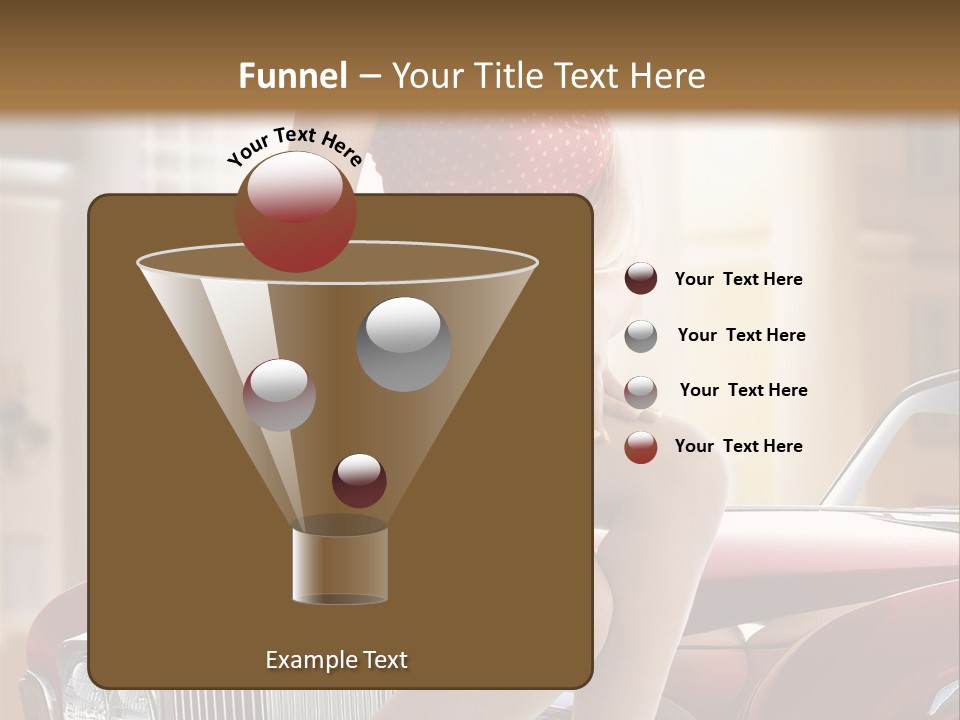 Color Underwear Pinup PowerPoint Template