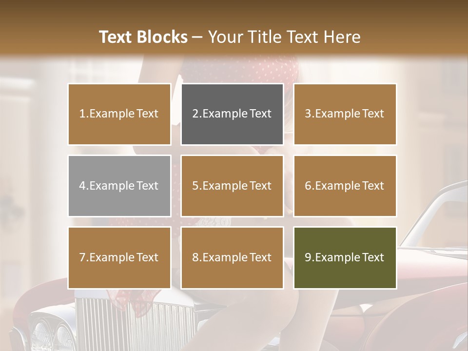 Color Underwear Pinup PowerPoint Template