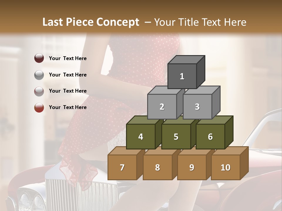 Color Underwear Pinup PowerPoint Template