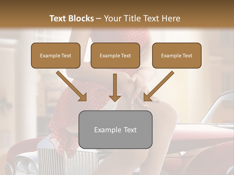Color Underwear Pinup PowerPoint Template