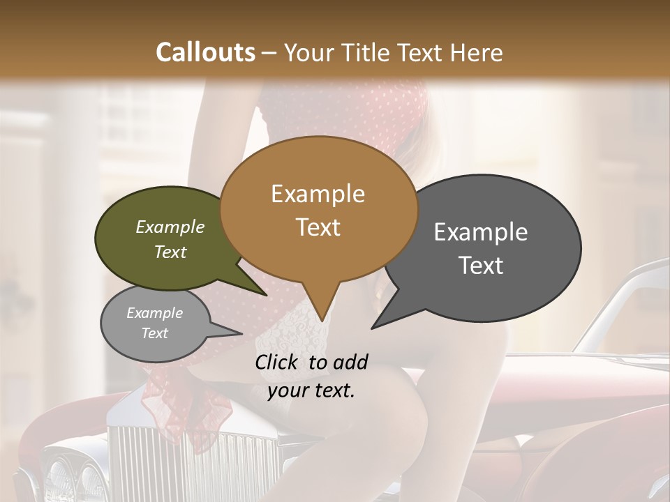 Color Underwear Pinup PowerPoint Template