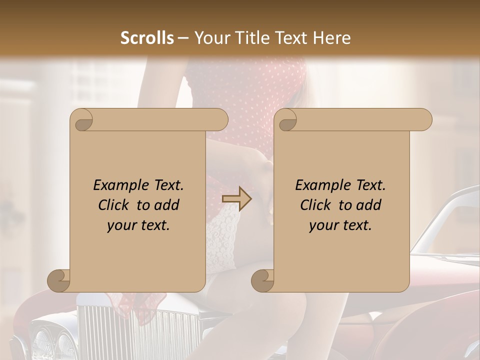 Color Underwear Pinup PowerPoint Template