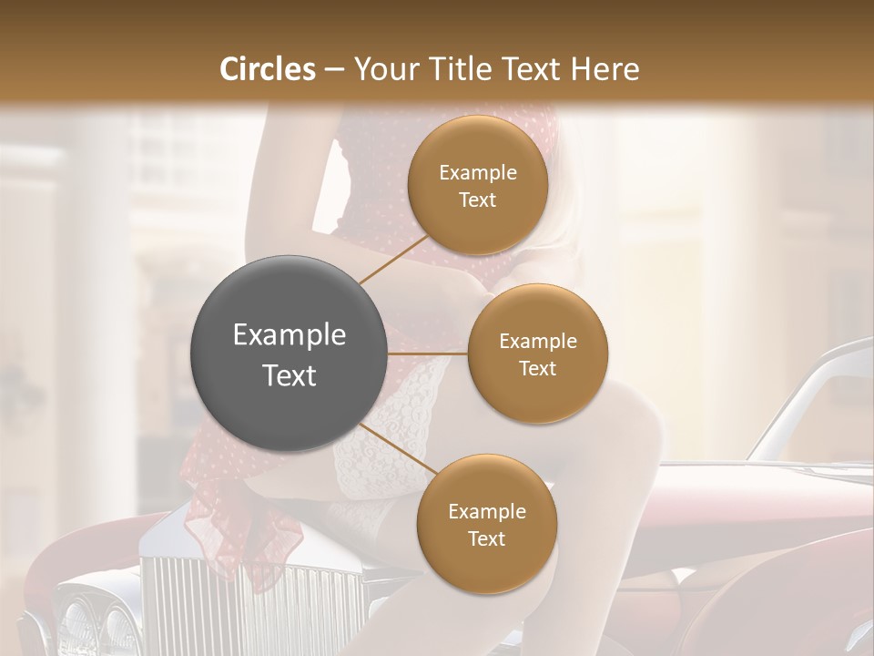 Color Underwear Pinup PowerPoint Template