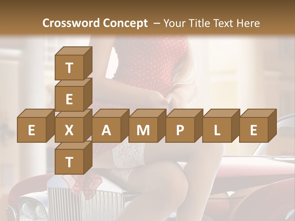 Color Underwear Pinup PowerPoint Template