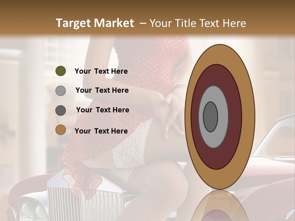 Color Underwear Pinup PowerPoint Template