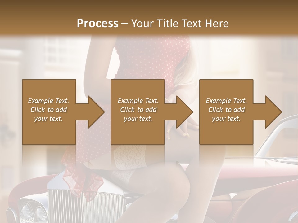 Color Underwear Pinup PowerPoint Template