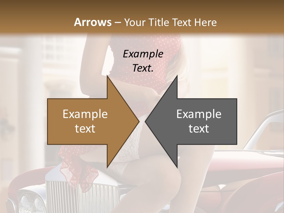 Color Underwear Pinup PowerPoint Template