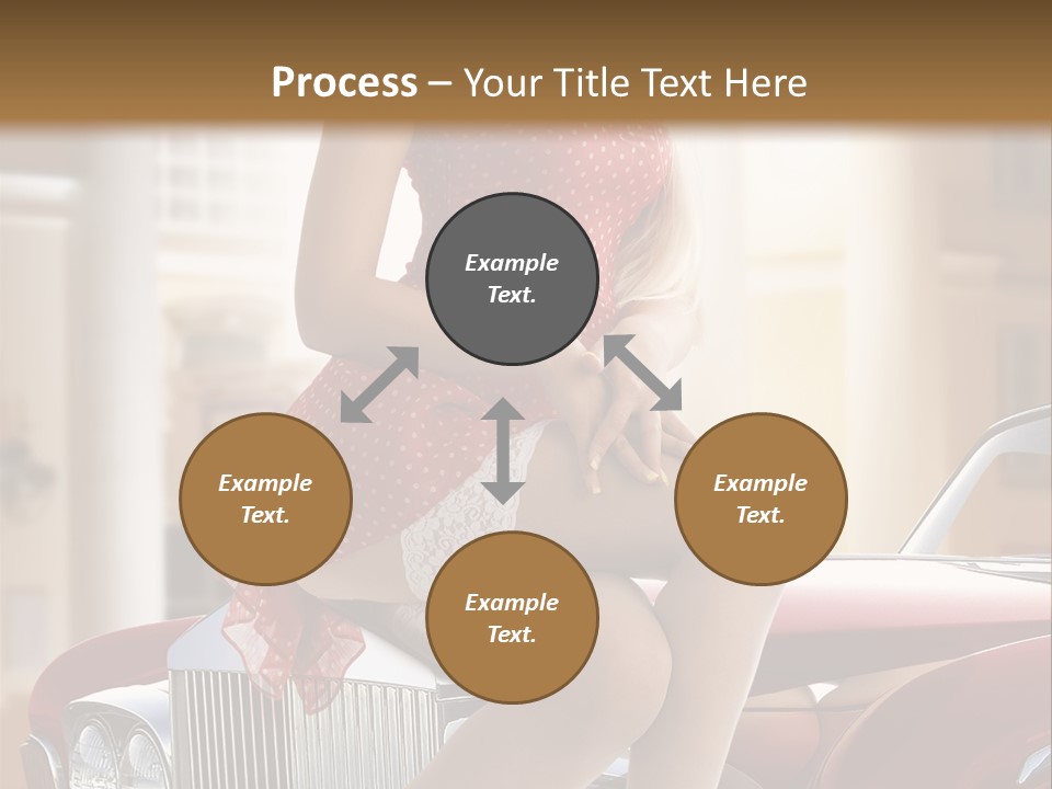 Color Underwear Pinup PowerPoint Template