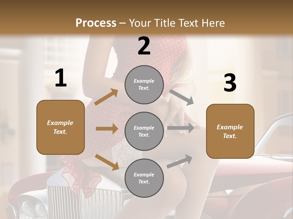 Color Underwear Pinup PowerPoint Template