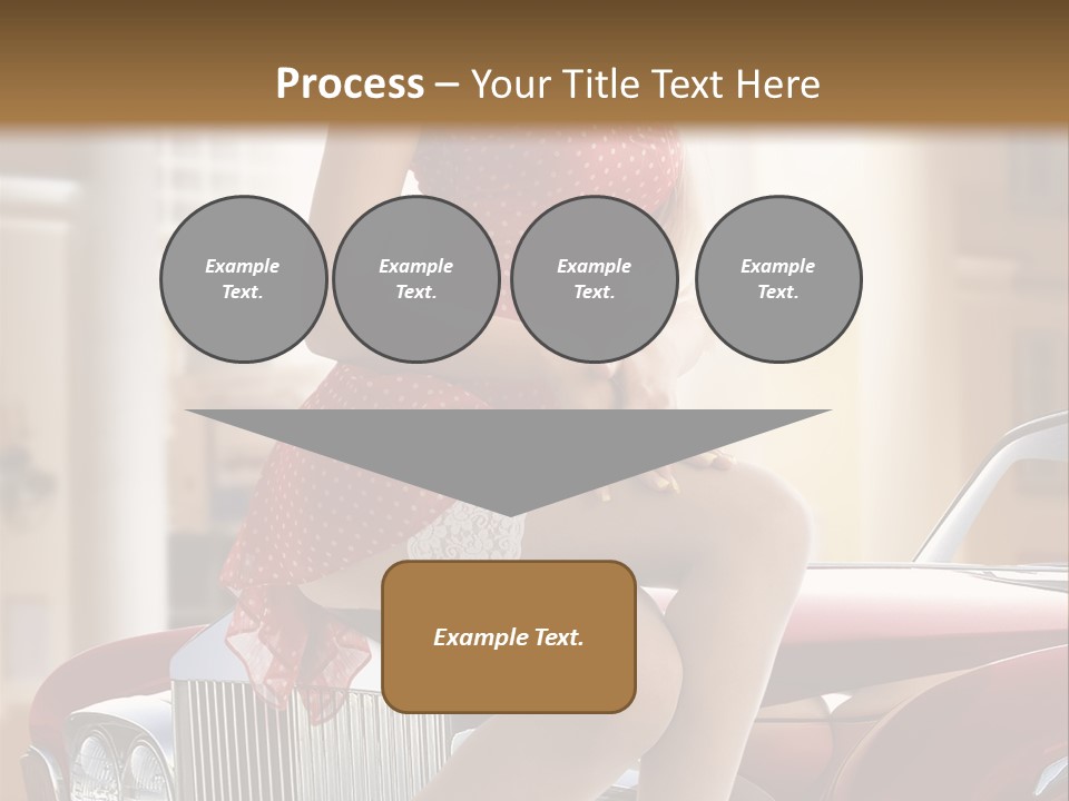 Color Underwear Pinup PowerPoint Template