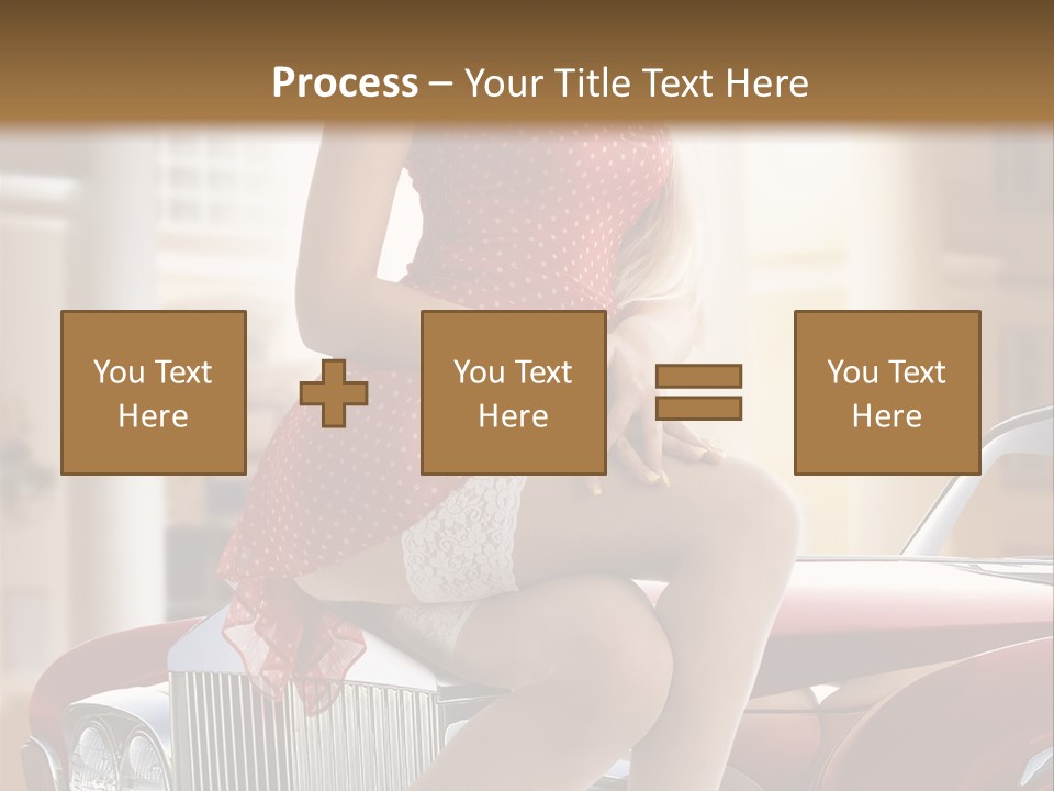 Color Underwear Pinup PowerPoint Template