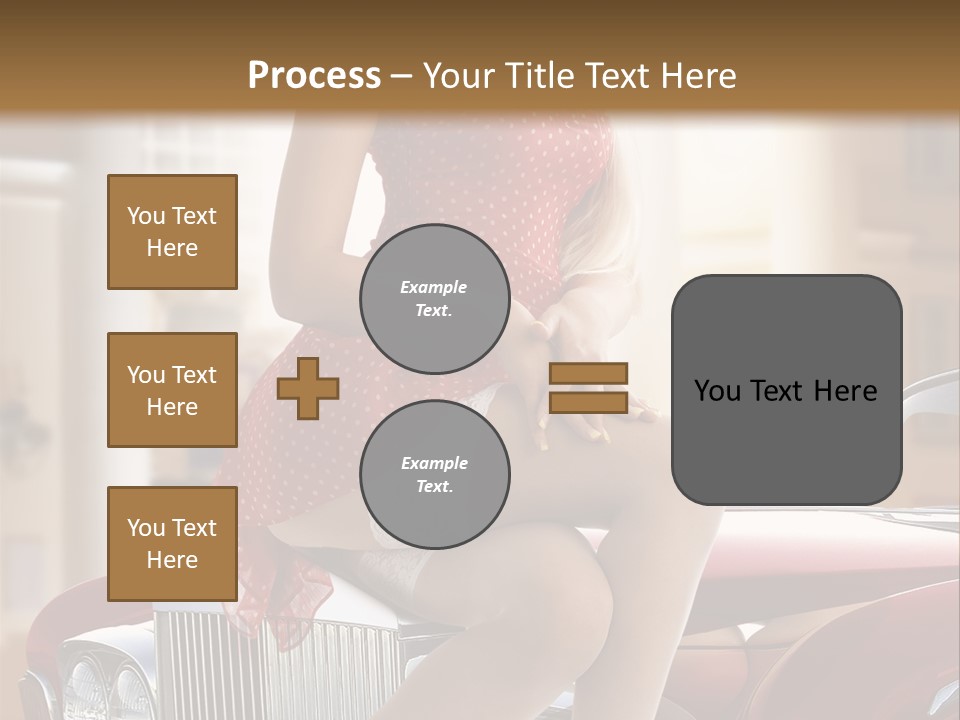 Color Underwear Pinup PowerPoint Template