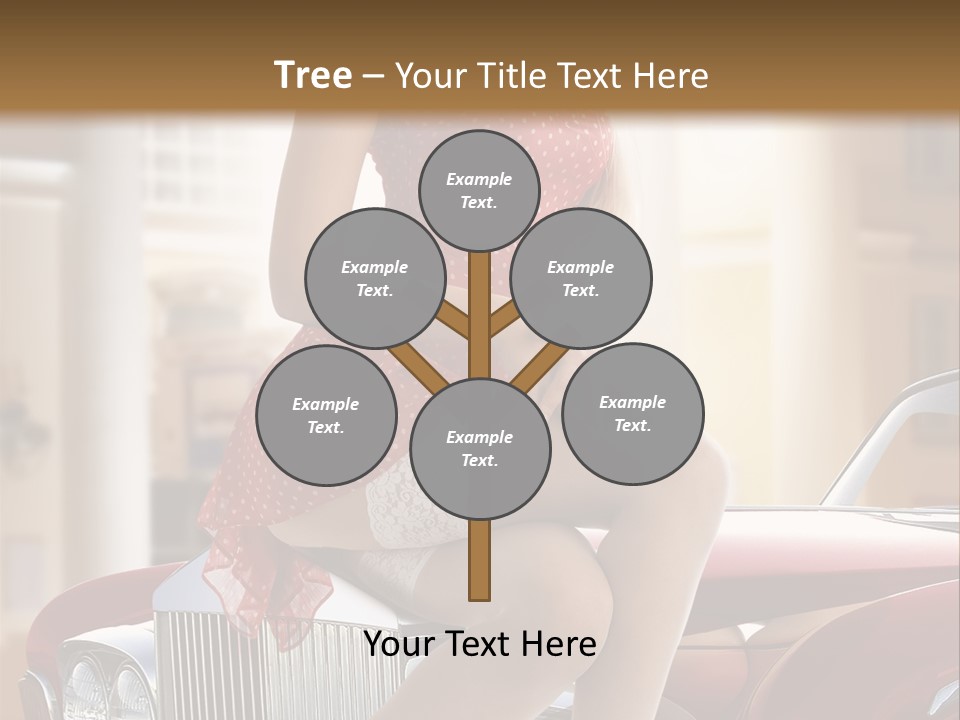 Color Underwear Pinup PowerPoint Template